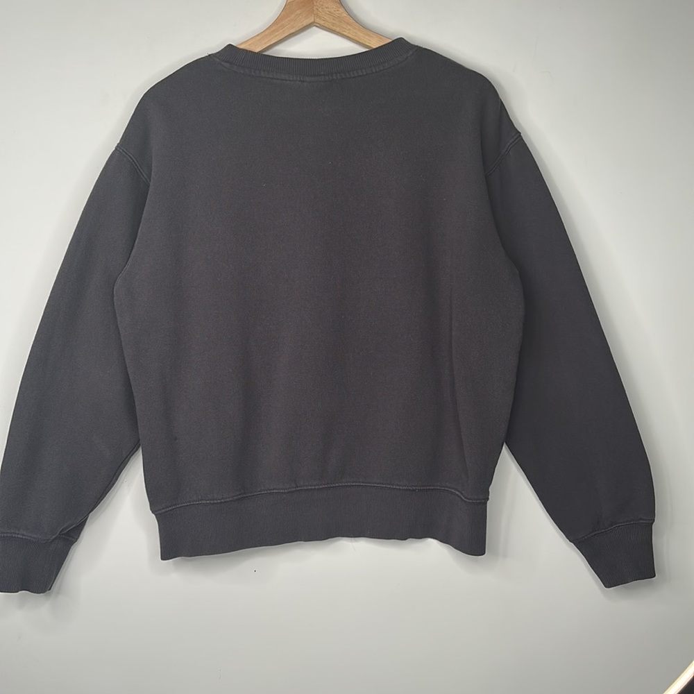 H&M Rolling Stones Sweatshirt Womens Size S Grey Tongue Graphics - Picture 2 of 7